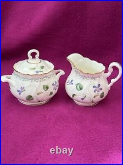 Noritake Bone China VIOLET DREAM 9906 SIX Piece TEA SET BEAUTIFUL CONDITION