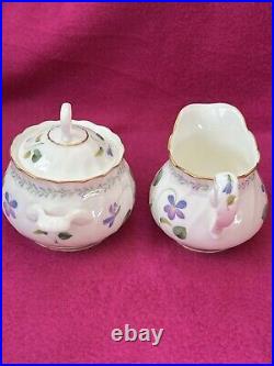 Noritake Bone China VIOLET DREAM 9906 SIX Piece TEA SET BEAUTIFUL CONDITION