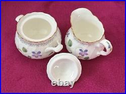 Noritake Bone China VIOLET DREAM 9906 SIX Piece TEA SET BEAUTIFUL CONDITION