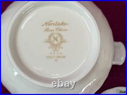 Noritake Bone China VIOLET DREAM 9906 SIX Piece TEA SET BEAUTIFUL CONDITION
