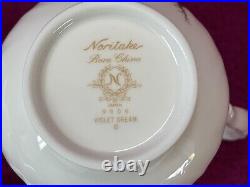 Noritake Bone China VIOLET DREAM 9906 SIX Piece TEA SET BEAUTIFUL CONDITION