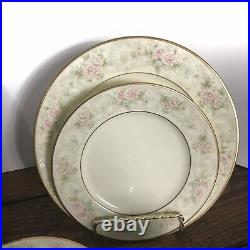 Noritake Bone China Willowbrook 7 PC Setting Japan Cream Floral Gold #9722 (NEW)