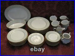 Noritake Bonjour China Dinnerware Set for Eight (8) 44 Pcs Very Nice