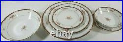 Noritake Bordeaux China Dinnerware set #3191 Gold trim