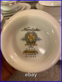 Noritake Buckingham 31 Piece Set Dinner, Salad, Dessert Plates, mug, Saucer