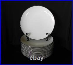 Noritake CANDLELIGHT Dinner Plates 10.5 Ivory China (Set of 12) Japan