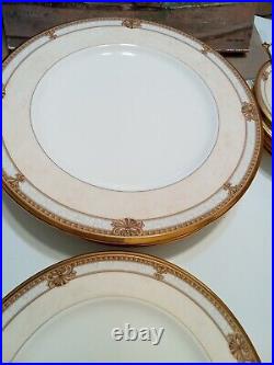 Noritake CHAVOT GOLD Bone China Dinner Salad Bread Plates & Saucer Setting For 4