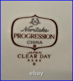 Noritake CLEAR DAY Dinner Plates SOLD IN SET OF SEVEN PROGRESSION CHINA