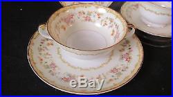 Noritake COLUMBINE Pre-1933 China Set with Serving, Service for 10