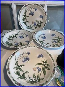 Noritake CONSERVATORY Gala Cuisine Soup Bowls Large Set of 4 Great Condition