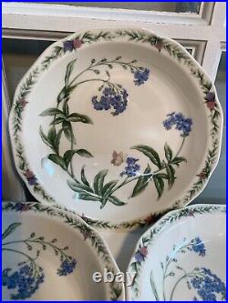 Noritake CONSERVATORY Gala Cuisine Soup Bowls Large Set of 4 Great Condition