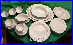 Noritake CRESTMONT Pattern 47 Piece China Set 6013 Dinnerware Service for 8