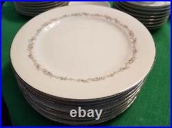 Noritake CRESTMONT Pattern 47 Piece China Set 6013 Dinnerware Service for 8