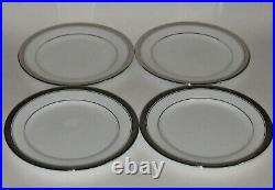 Noritake CRESTWOOD PLATINUM 4166 Set of 4 Dinner Plates 10 1/2 New With Tag