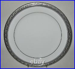 Noritake CRESTWOOD PLATINUM 4166 Set of 4 Dinner Plates 10 1/2 New With Tag