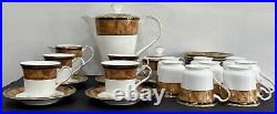 Noritake Cabot (9785), Complete Coffee Set For 12 Persons, Mint Condition