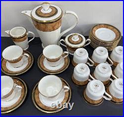Noritake Cabot (9785), Complete Coffee Set For 12 Persons, Mint Condition