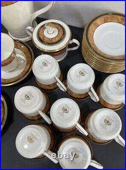 Noritake Cabot (9785), Complete Coffee Set For 12 Persons, Mint Condition