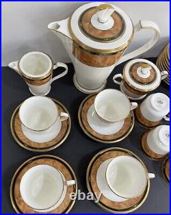 Noritake Cabot (9785), Complete Coffee Set For 12 Persons, Mint Condition