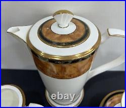 Noritake Cabot (9785), Complete Coffee Set For 12 Persons, Mint Condition