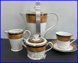 Noritake Cabot (9785), Complete Coffee Set For 12 Persons, Mint Condition