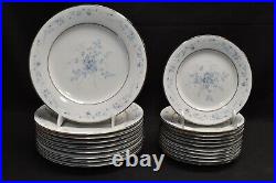 Noritake Carolyn 2693 Bread Butter Salad Plates Cups & Saucers 38 Pieces Total