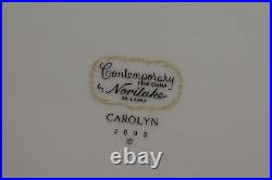 Noritake Carolyn 2693 Bread Butter Salad Plates Cups & Saucers 38 Pieces Total