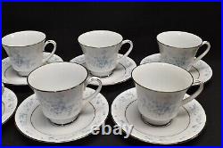 Noritake Carolyn 2693 Bread Butter Salad Plates Cups & Saucers 38 Pieces Total