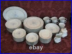 Noritake Carolyn 2693 China Dinnerware Set for 10 62 Pcs Very Nice