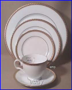 Noritake Charlotta Gold 1716 5 Piece Place Setting NEW WITH STICKER