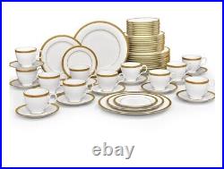 Noritake Charlotta Gold 60-PC Dinnerware Set, Service for 12