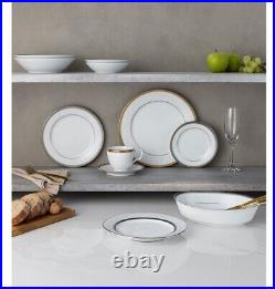 Noritake Charlotta Gold 60-PC Dinnerware Set, Service for 12