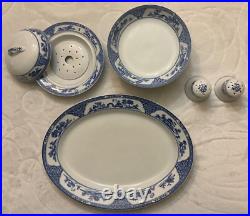 Noritake China 16033 Blue Oriental Royal Sometuke Nippon Set of 12 pieces