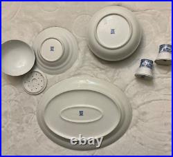 Noritake China 16033 Blue Oriental Royal Sometuke Nippon Set of 12 pieces
