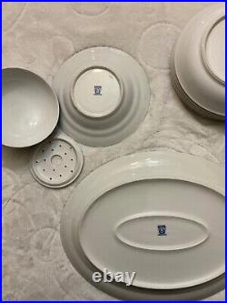 Noritake China 16033 Blue Oriental Royal Sometuke Nippon Set of 12 pieces