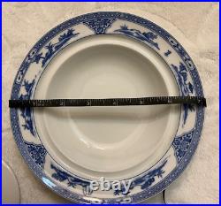 Noritake China 16033 Blue Oriental Royal Sometuke Nippon Set of 12 pieces