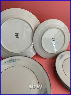 Noritake China 3990 Chadbourne Dinner and Salad Plates 8 Piece Set