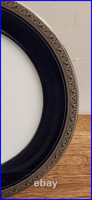 Noritake China 4170 Crestwood Cobalt Platinum Set of 6 Salad Plates 8¼ NEW