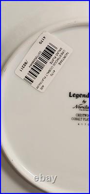 Noritake China 4170 Crestwood Cobalt Platinum Set of 6 Salad Plates 8¼ NEW