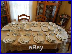 Noritake China #6407 Simone Set for 12 with7 Serving Pieces 10-2