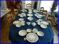 Noritake China Aberdale Dinnerware Set for 10 with7 Serving Pieces Storage