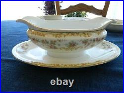 Noritake China Aberdale Dinnerware Set for 10 with7 Serving Pieces Storage