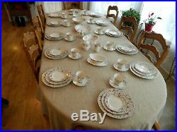 Noritake China Adagio #7237 Dinnerware Set for (12) With 8 Serving Pieces 14-3