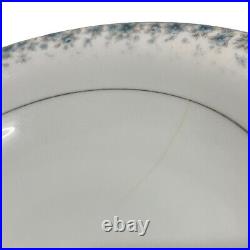 Noritake China Blue Floral Kathleen 6722 Dinnerware Plate Set Lot Of 17 Rare Set