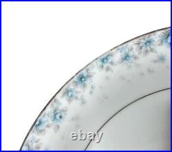 Noritake China Blue Floral Kathleen 6722 Dinnerware Plate Set Lot Of 17 Rare Set