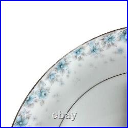 Noritake China Blue Floral Kathleen 6722 Dinnerware Plate Set Lot Of 17 Rare Set