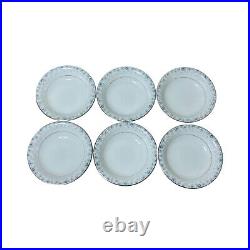 Noritake China Blue Floral Kathleen 6722 Dinnerware Plate Set Lot Of 17 Rare Set