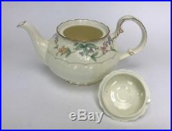 Noritake China Brookhollow 4704 Teapot, Cream & Sugar Set Mint Condition