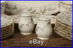 Noritake China Brookhollow pattern-most of 6 place settings and serving pieces