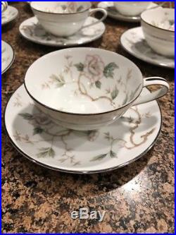 Noritake China CHATHAM pattern 5502 Set of 10 Cup and Saucer Set EXCELLENT COND